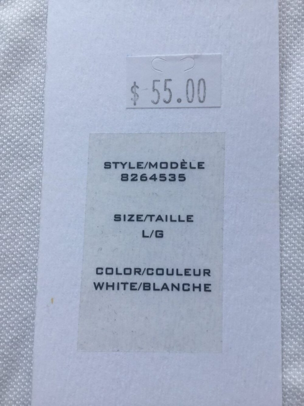 NWT Point Zero sporty sleeveless polo top 20" pit to pit white with blue size L - Picture 2 of 8